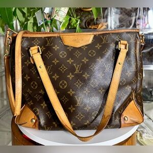 Louis Vuitton Estrela Monogram Brown Shoulder Bag Used Authentic GM size